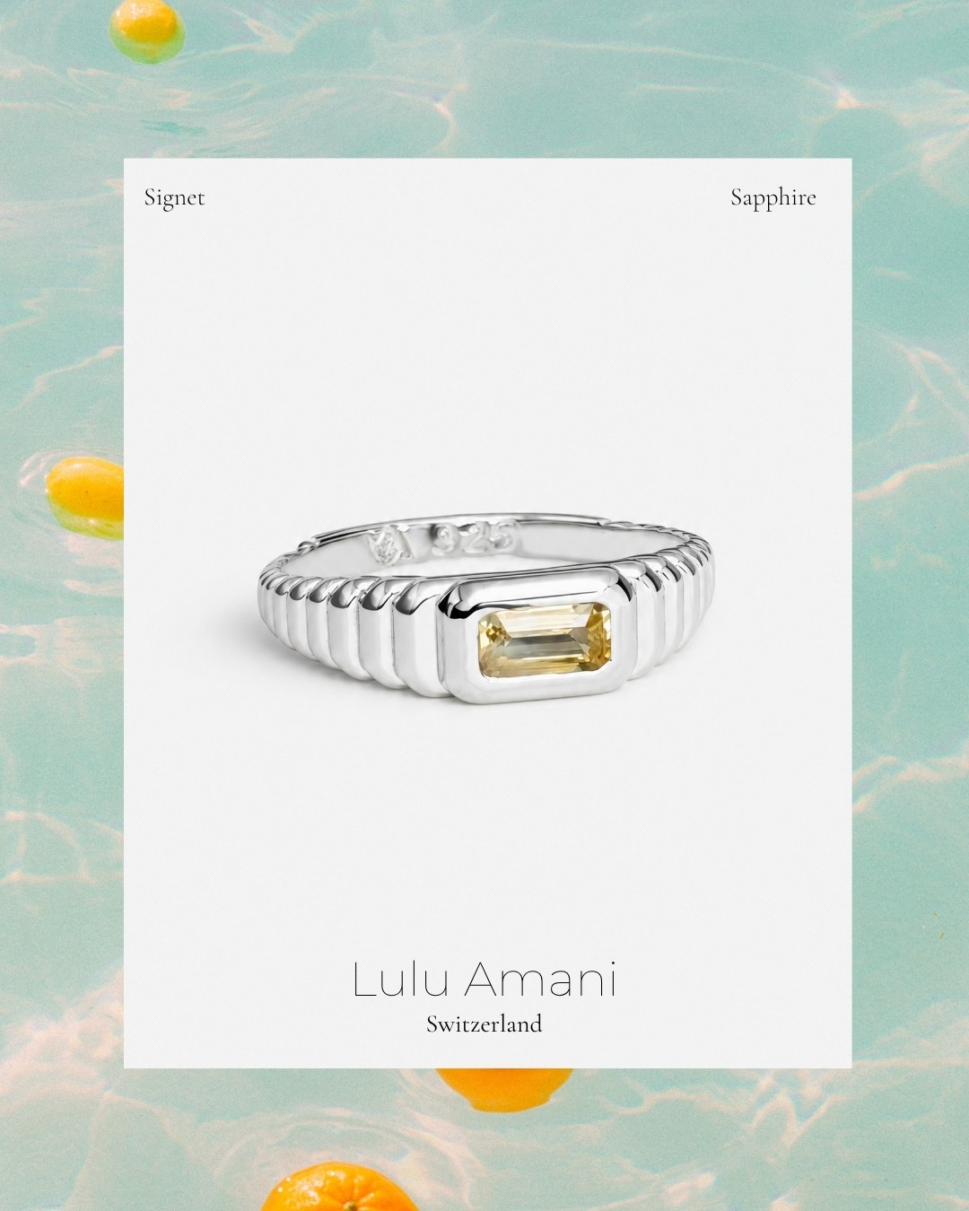 Trending: sunshine on your finger.
#jewelryinspo #finejewelry #summerjewelry #swissmade #gemstonering