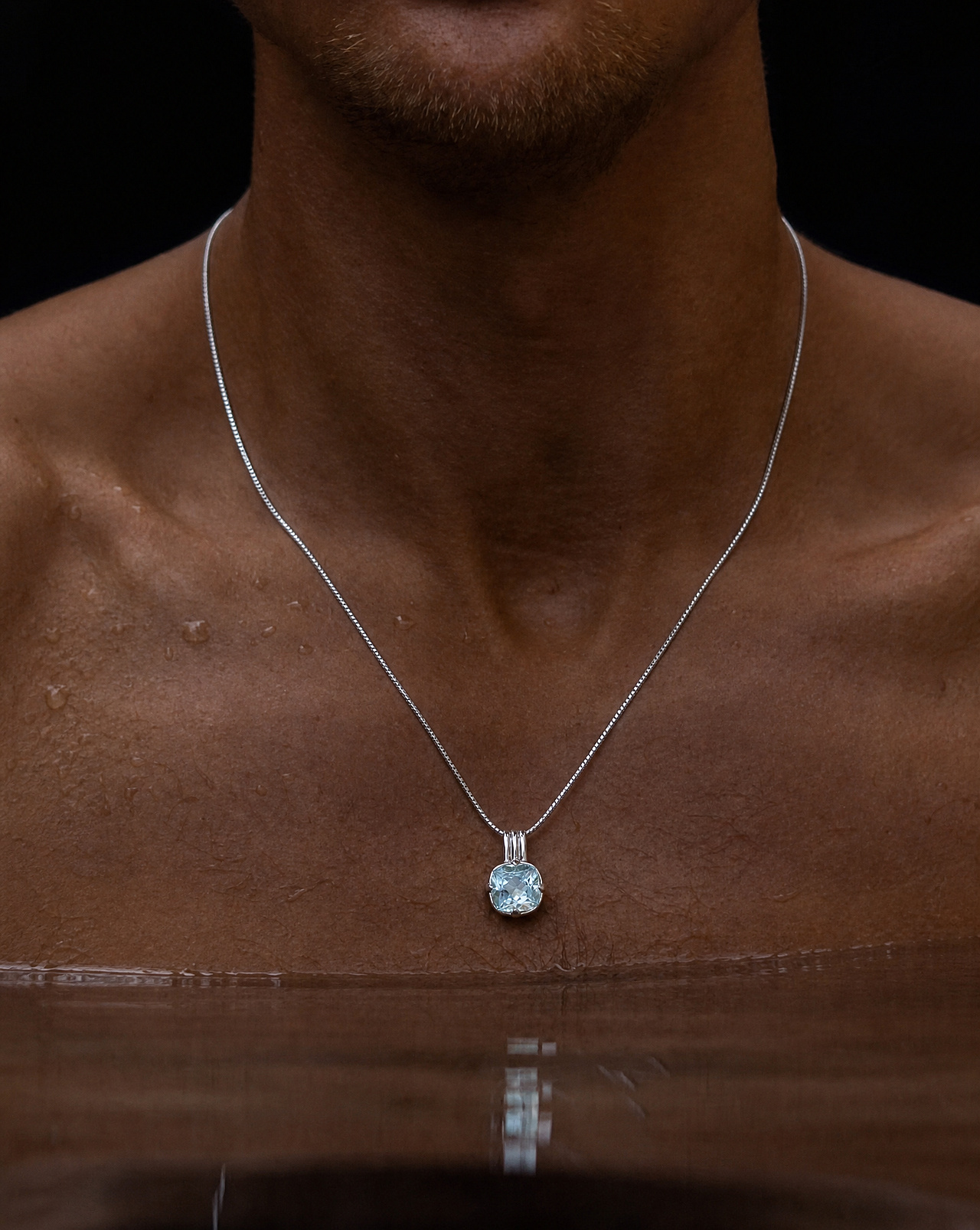Pendant w/Aquamarine
