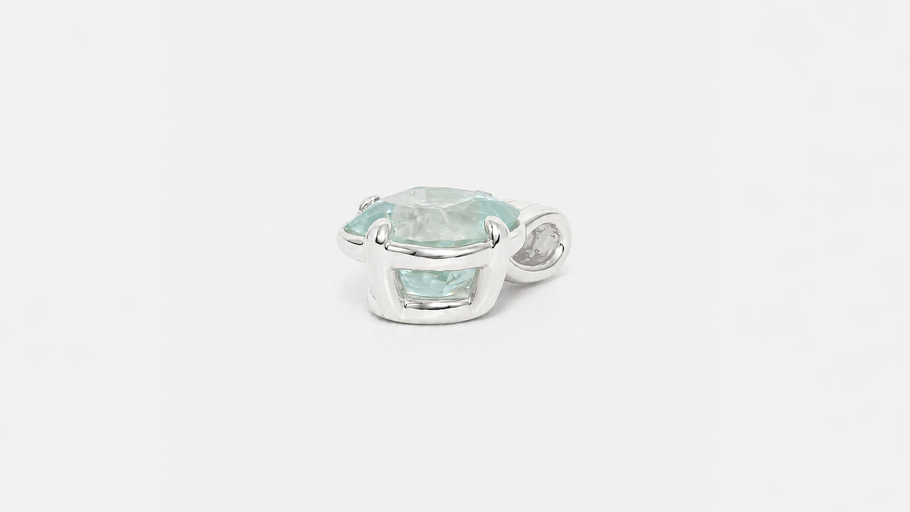 Pendant w/Aquamarine - view 3