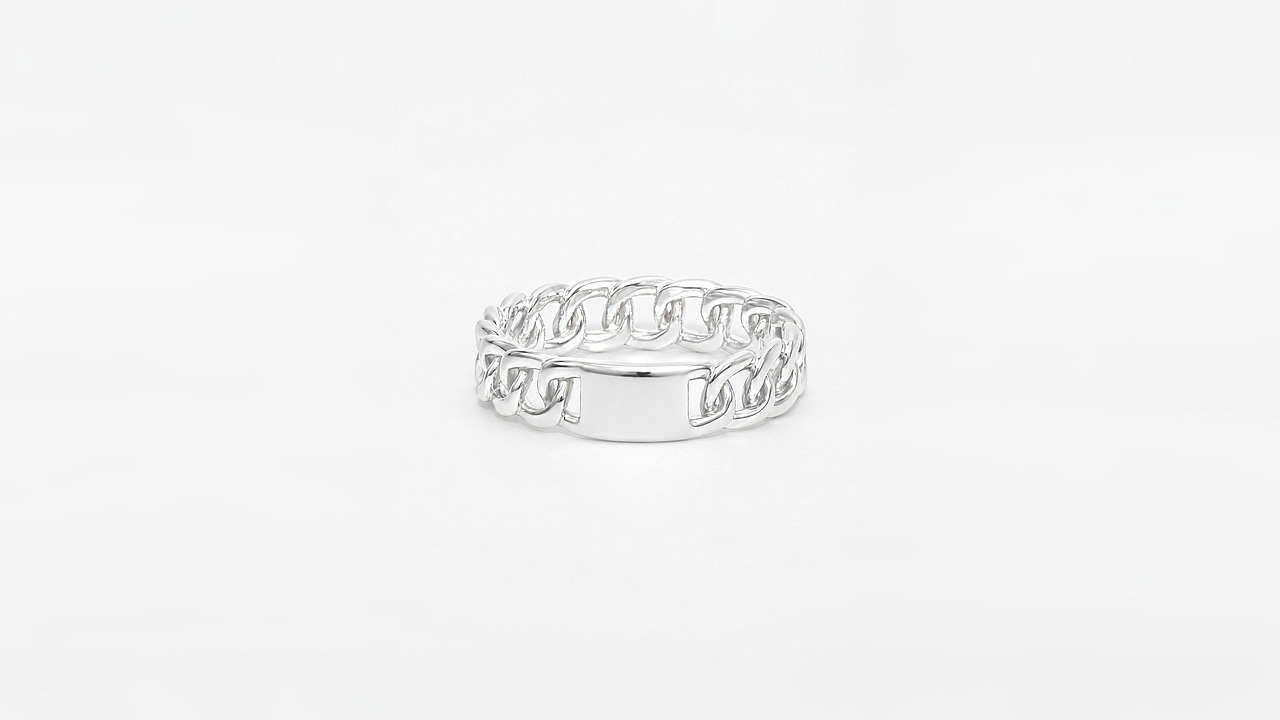 Cuban chain Ring medium - view 2