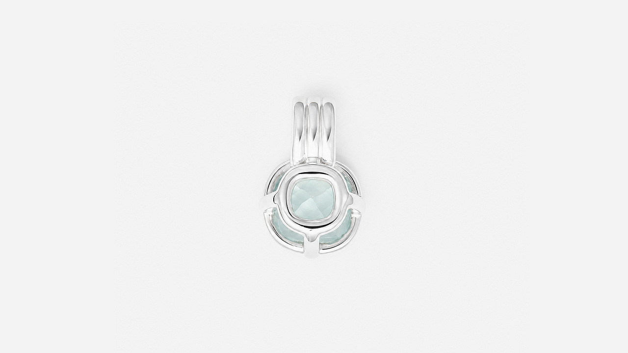Pendant w/Aquamarine - view 2