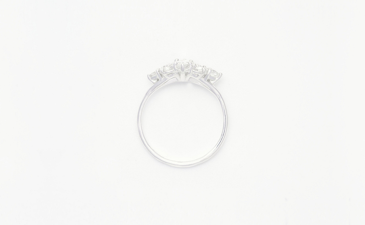 Cluster Ring Marquise dream w/white Topaz - view 3