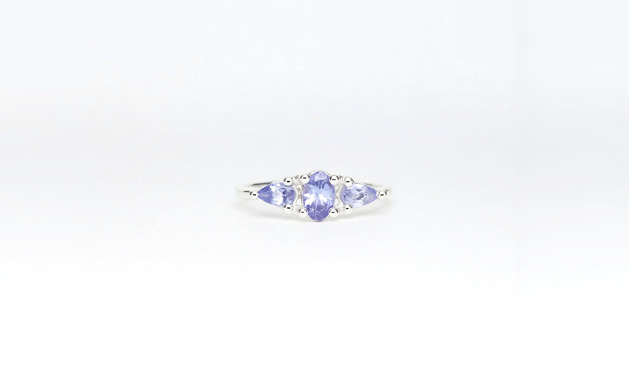 Trilogy Ring w/ Tanzanite