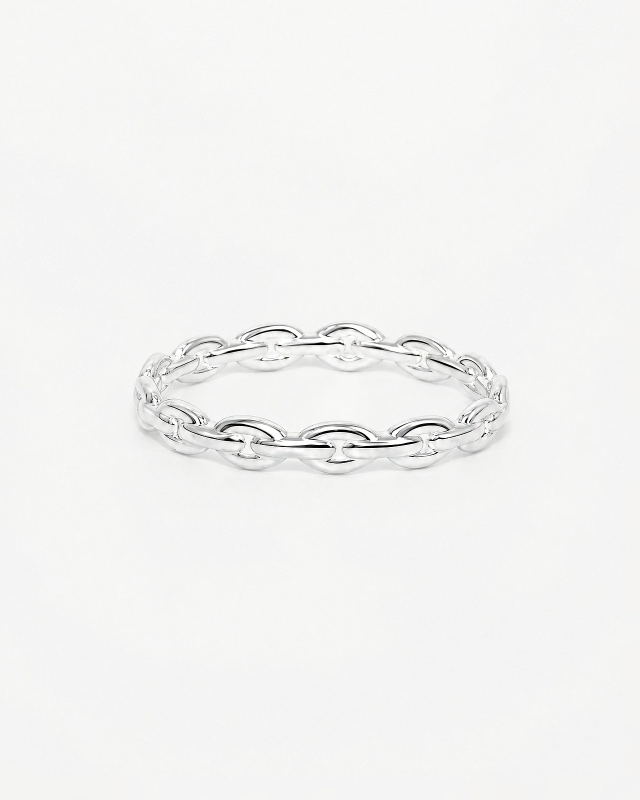 Ketten-Ring oval thin